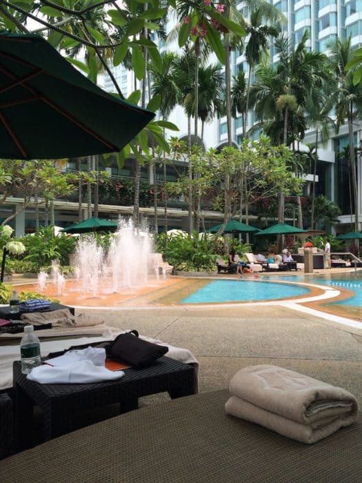 the pool at Shangri-La - Singapore