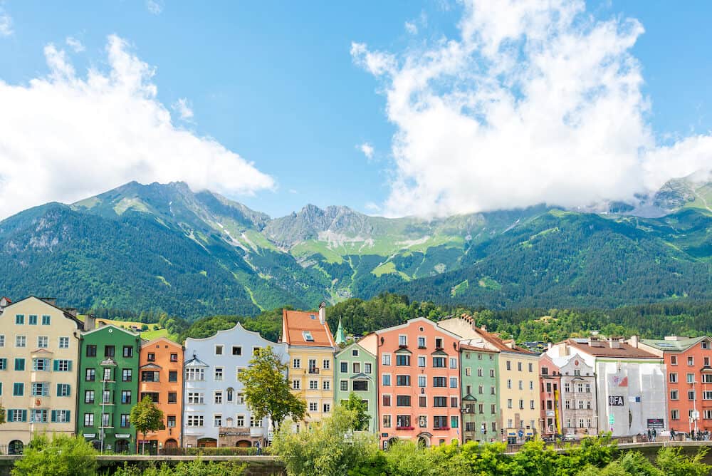 INNSBRUCK, AUSTRIA - Alpine landscape near Innsbruck, Austria