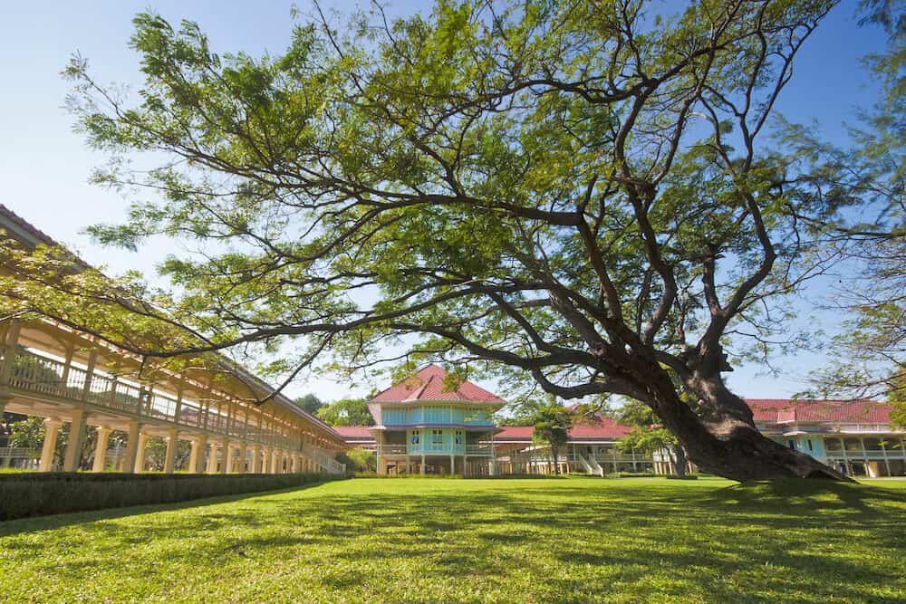 Maruekhathaiyawan Palace most wood palace house in cha-am Phetchaburi Province,Thailand