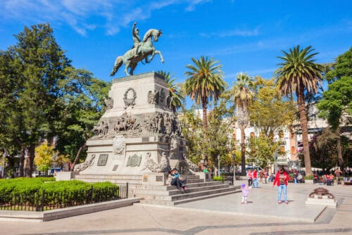 Mendoza General Jose De San Martin Monument On Plaza San Martin Square In Cordoba Argentina 500x334 