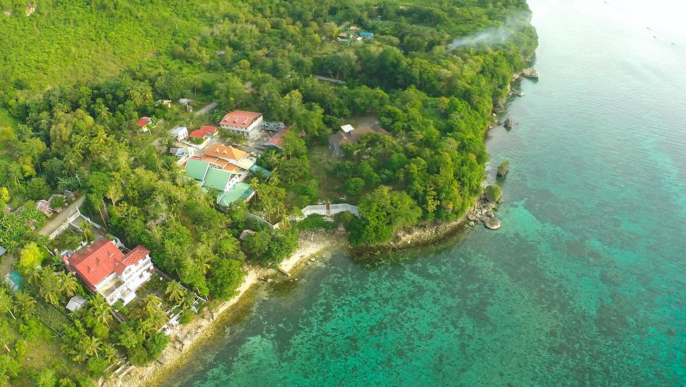 Philippine village at the coast. Bohol island.