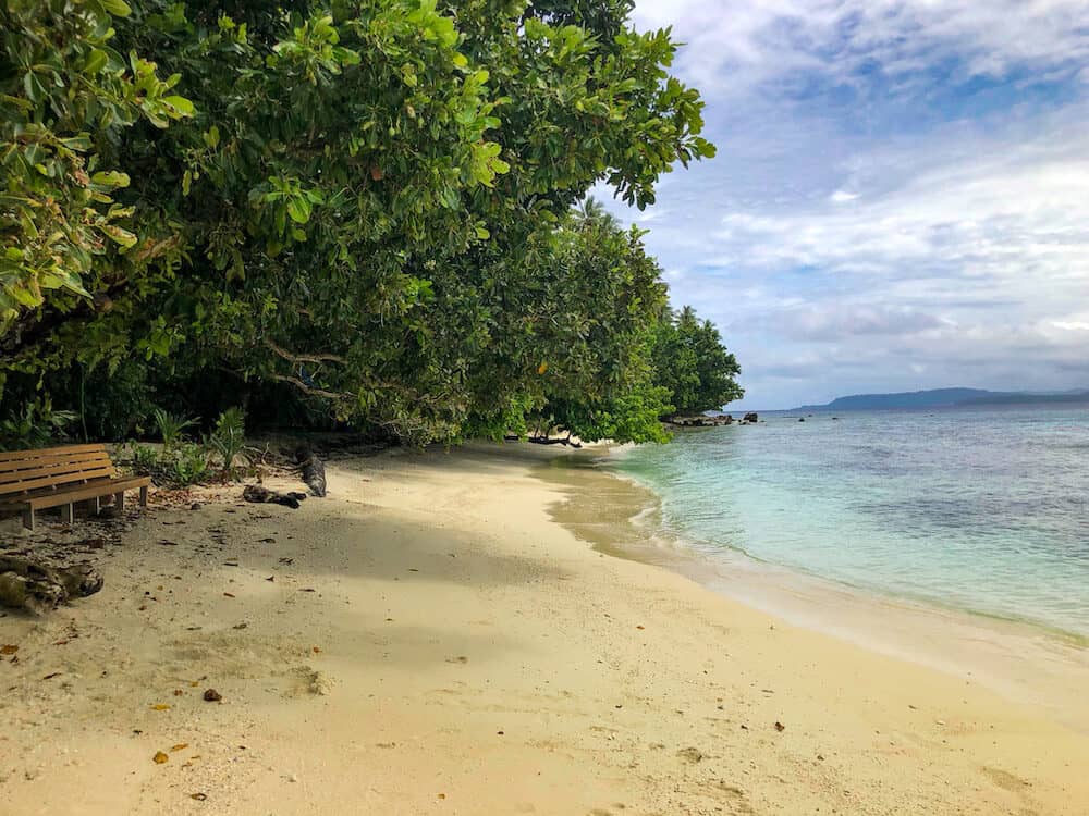 Njari Island beach near Gizo in the Solomon Islands