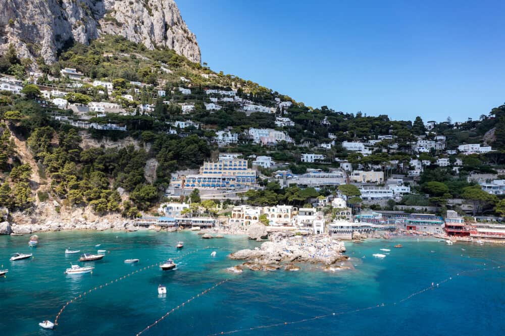Capri, Italy - Capri Island on a beautiful summer day along the Amalfi Coast in Italy