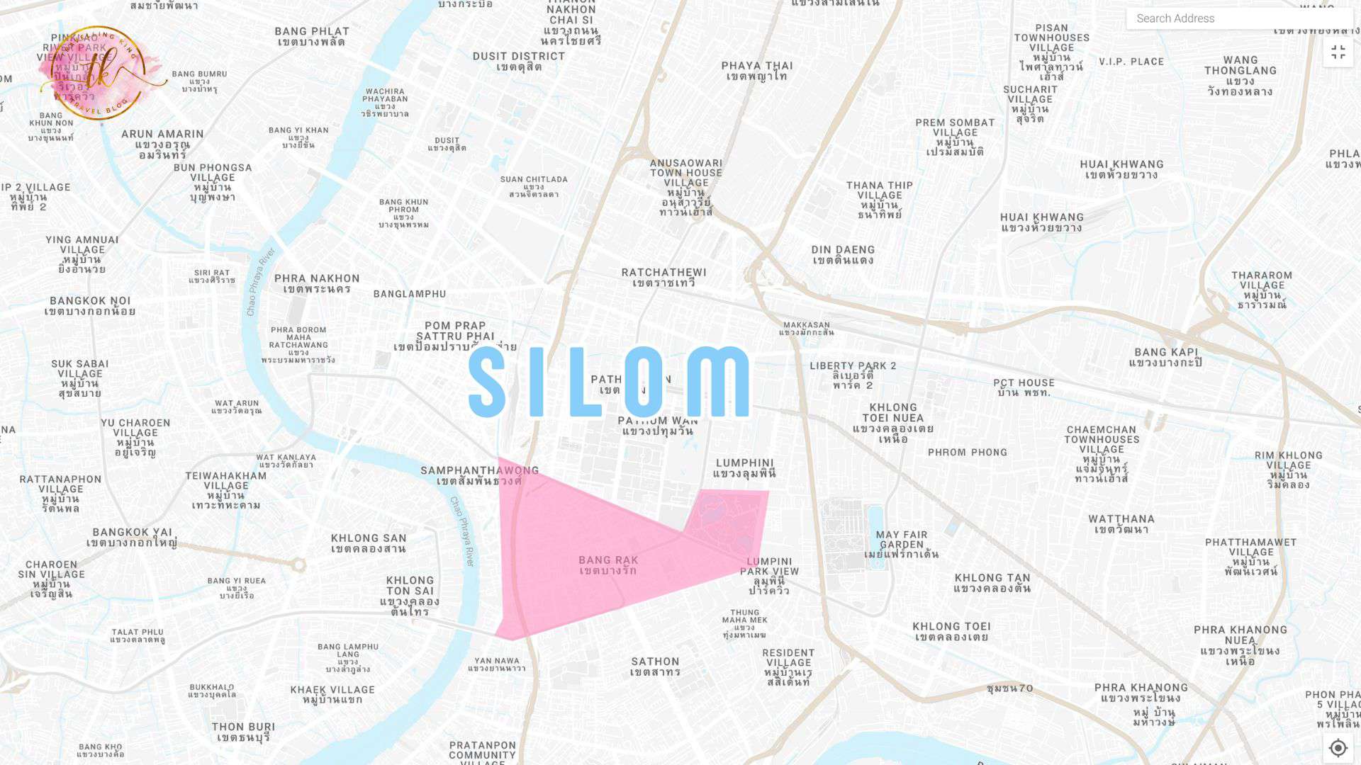 Silom Bangkok Map 